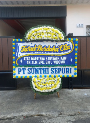 Papan Bunga Duka di Cerme